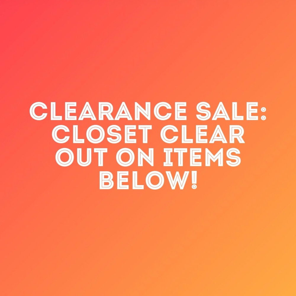 ⭐️CLEARANCE on items below⭐️